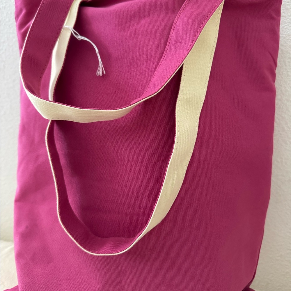 GUCCI Reversible Fuchsia and Cream Canvas Tote Bag - Picture 3 of 7